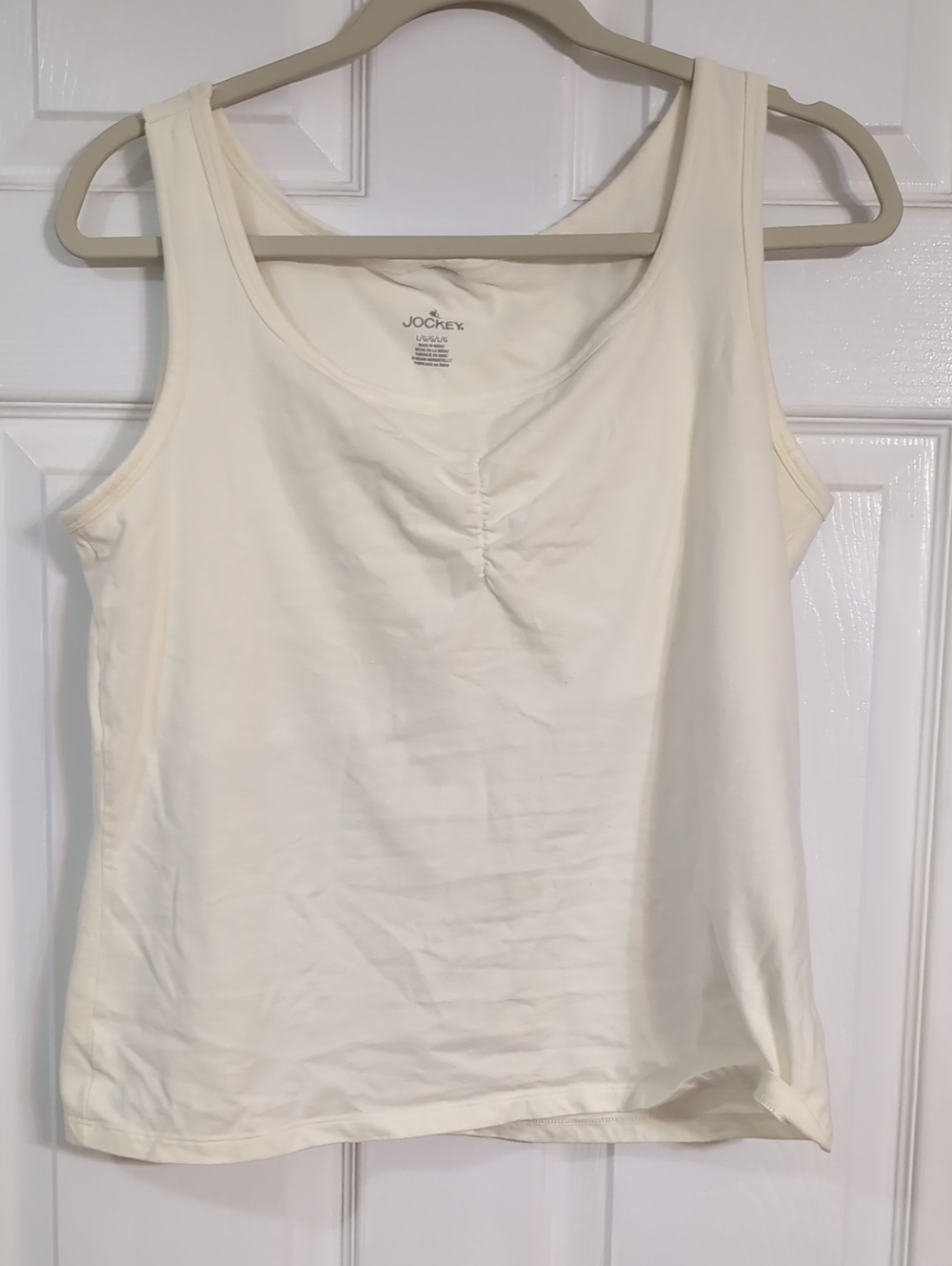 Jockey Cream Scoop-Neck Tank Top